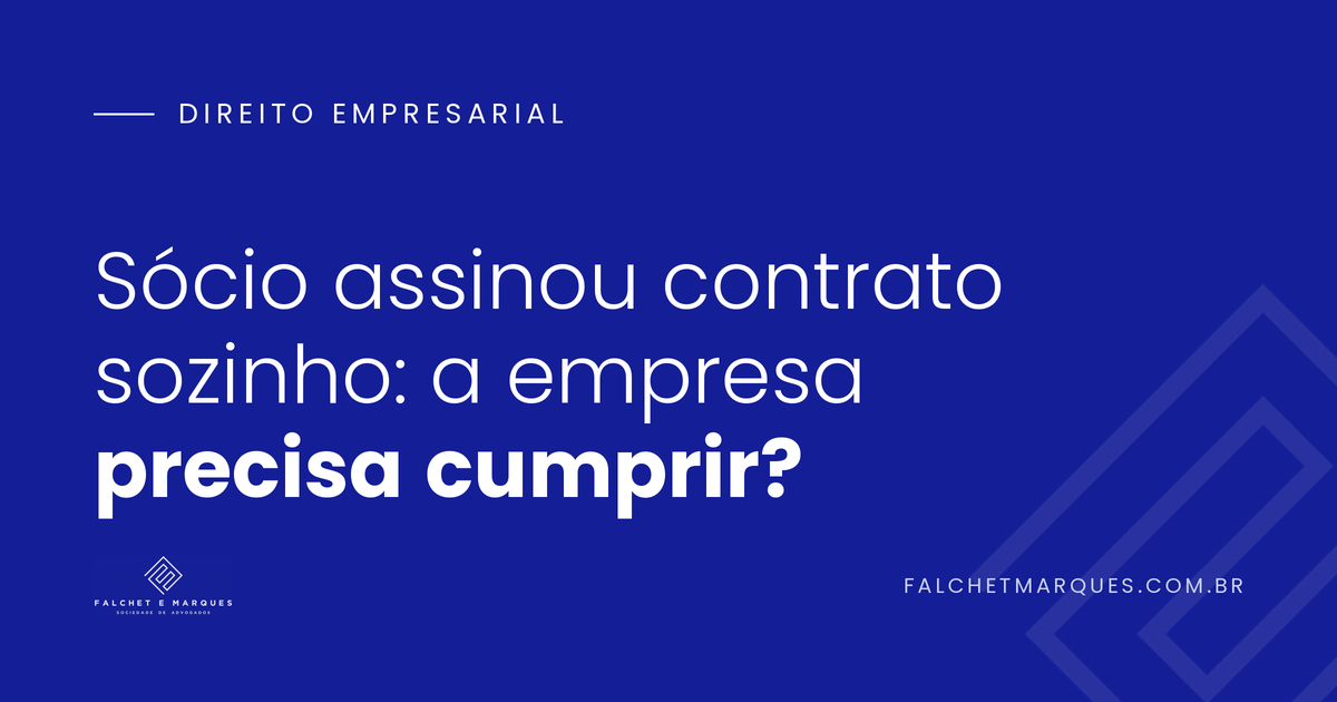 Mi socio firmó contrato sin mi autorización: ¿la empresa está obligada a cumplir?